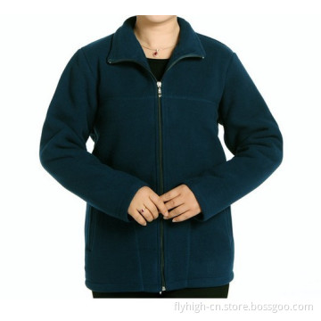 2014 Custom Logo Printed Zipper Women Polar Fleece Jacket
